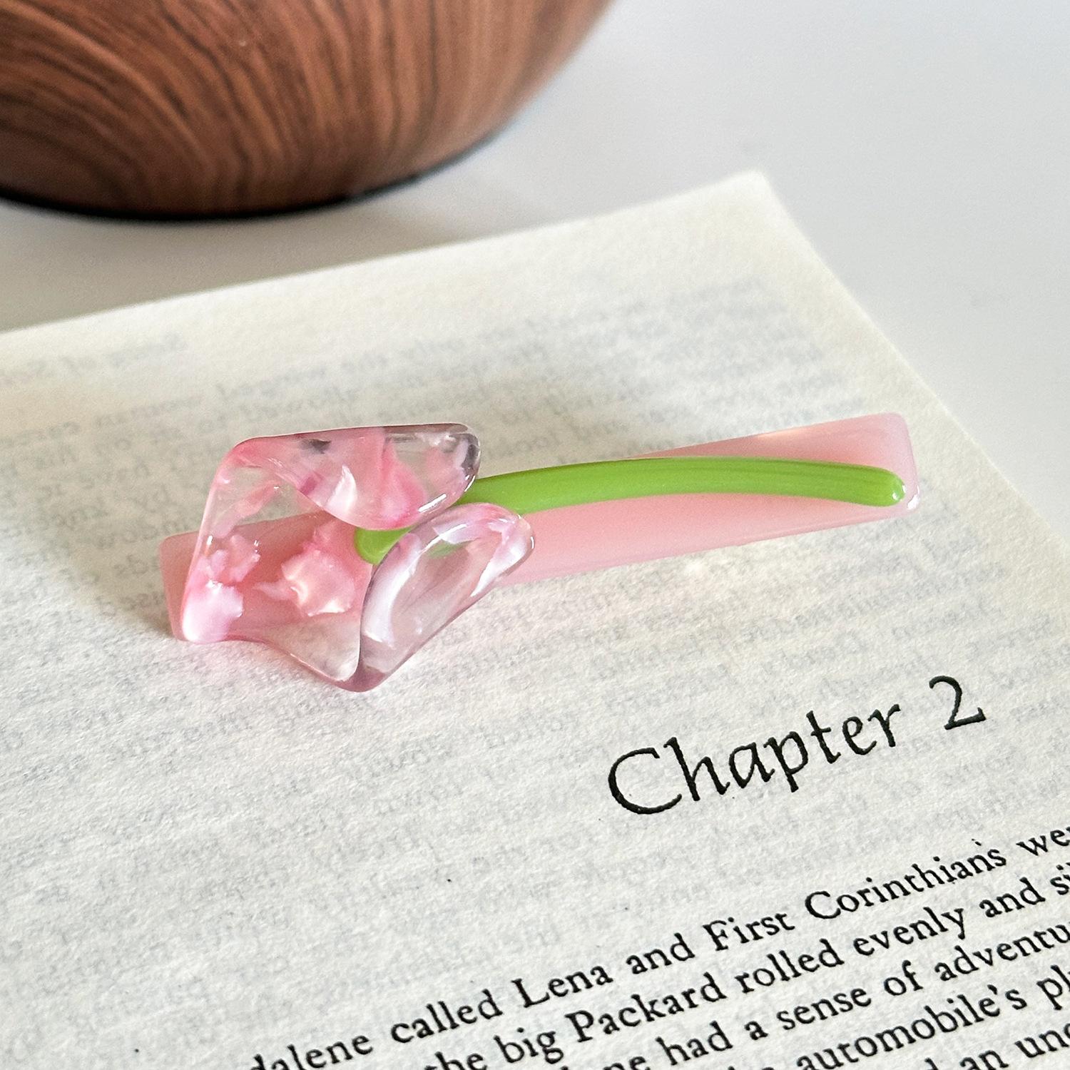 

Adorable Pattern Flower Acetate Hair Claw Clip For Women Stylish And Design Trendy Pink 6.5cm