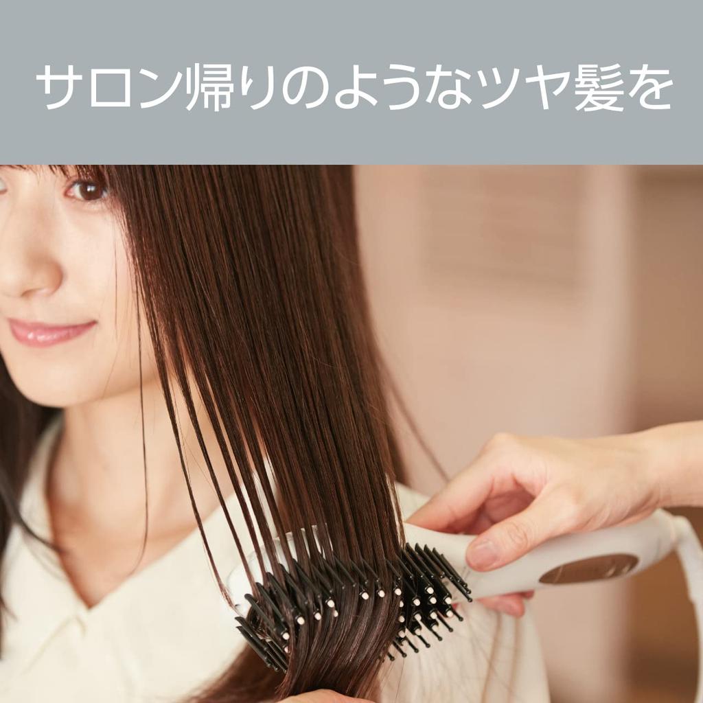 Kozumi Iron Brush, Ion Balance, Salon Sense 300, International Compatible, White, KHR-6910/W