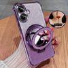 For Samsung Galaxy A06 A05 A04 A04e A03 Core A51 A03s A02s Four Corner Anti-shock Plating Case A 06 05 Makeup Mirror Stand Cover