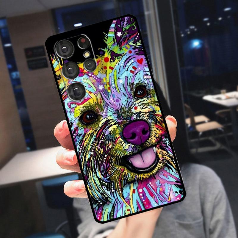 Yorkshire Terrier Dog Cover For Samsung Galaxy S25 S24 S21 S22 S23 Ultra S9 S10 Plus S24 FE S21 FE Phone Case