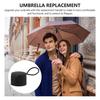 NOLITOY Folding Umbrella Handle Replacement Handle Grip Repair Black Sun Easy Installation Part, Plastic, Screw-Type, Universal, Unisex, Anti-Slip,