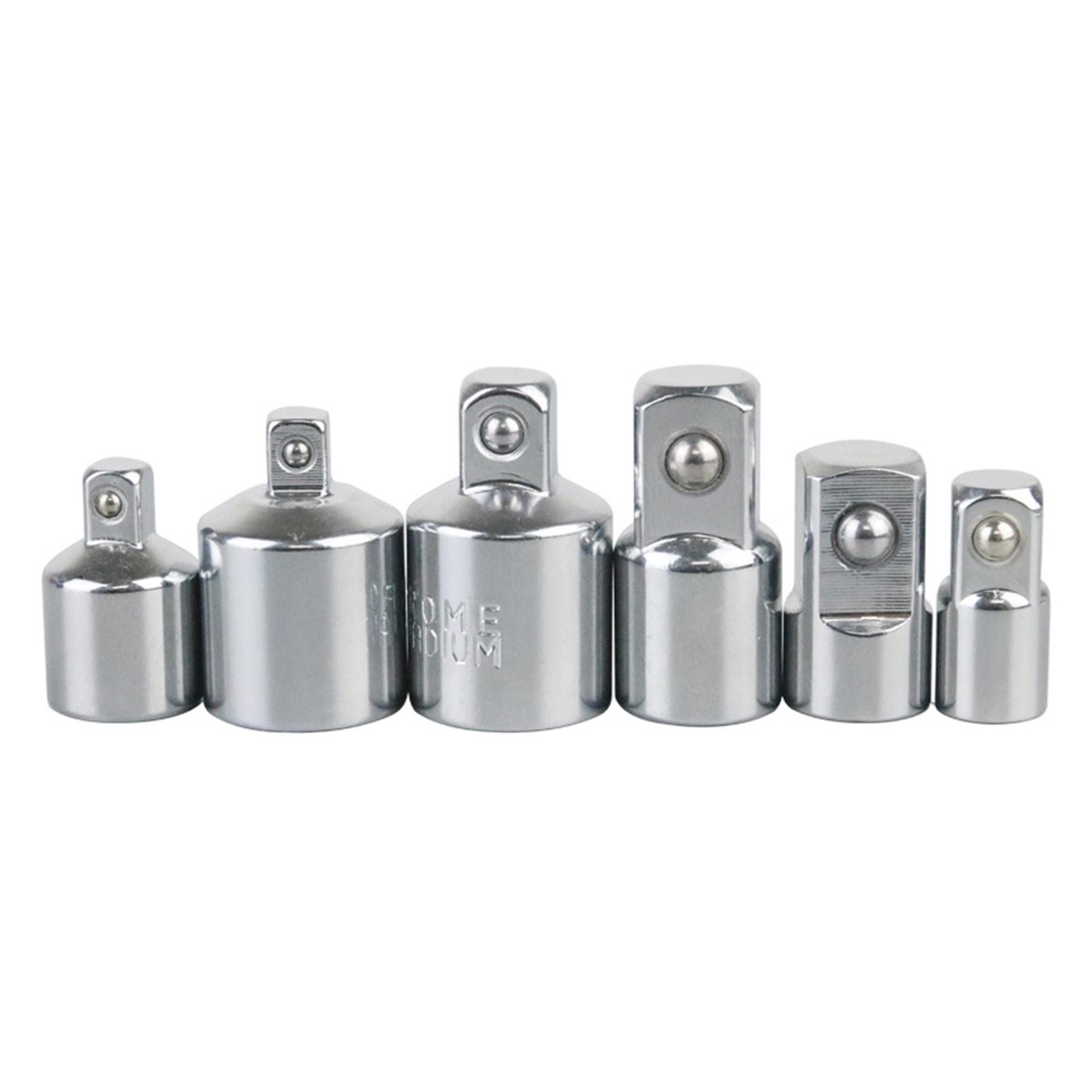 

6Pcs Ratchet Wrench Socket Converters Sleeve Head Adapter 1/4inch to 3/8inch 3/8inch to 1/2inch 1/2inch to 1/4inch