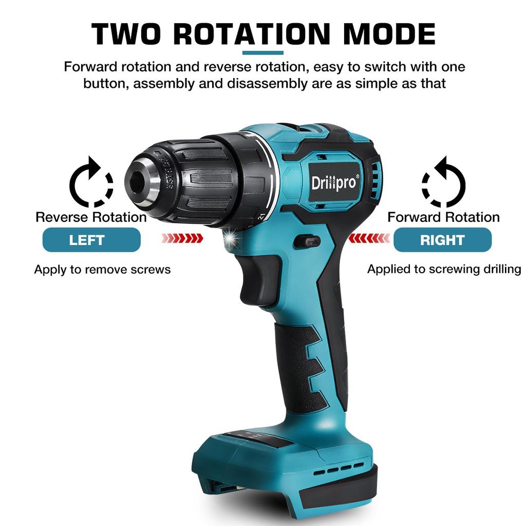 4-in-1-Elektrowerkzeug-Set, elektrischer Schlagschrauber, 13-mm-Bohrmaschine, Bohrhammer, 125-mm-Winkelschleifer für 18-V-Makita-Akku