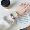 Creative Fashionable Macaron Color Square Watch Multicolored PU Watchband Quartz Watch Women Casual Watch