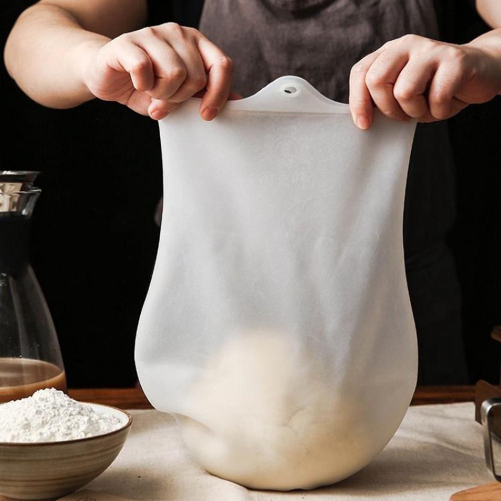 Pastry Bread Multifunction Silicone Non-Toxic Flour Mixing Bag Dough Mixer Baking Tool Kneading Bag