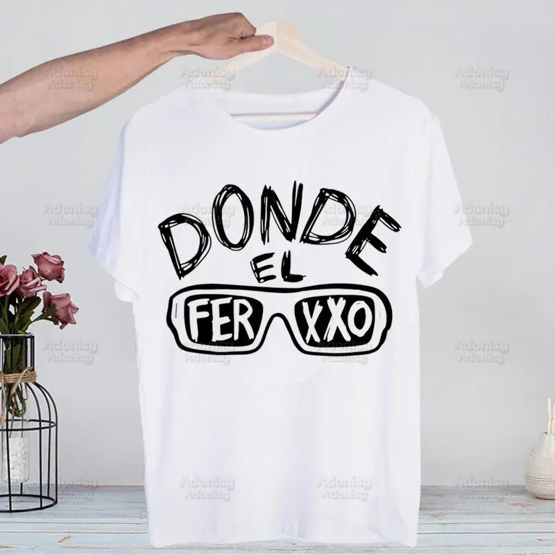 The Ferxxo Feid 90s Rapper Feid Ferxxo Harajuku T-shirts Summer Men Hip Hop Funny Tshirt Streetwear t shirts Short Sleeve Tops