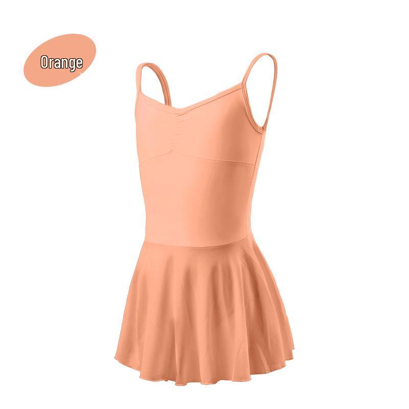 Girls' Camisole Ballet & Gymnastics Dance Costume with Gauze Skirt