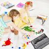 24Pcs Professional Paintbrush with Storage Case, Flat/Round/Fan/ Pointed Tip for Oil Acrylic Watercolor Rock Painting