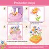 1 Set DIY Fabric Flower Bouquet Kit Kids Handmade Colorful Flower Making Toy Toddlers Girls Educational Floral Bouquet Arts Crafts Activities Toy
