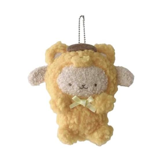 ZY0589 Together with Sanrio MC Kumamokopurin F Sanrio Charm Keychain Mascot Ball Chain Pompompurin