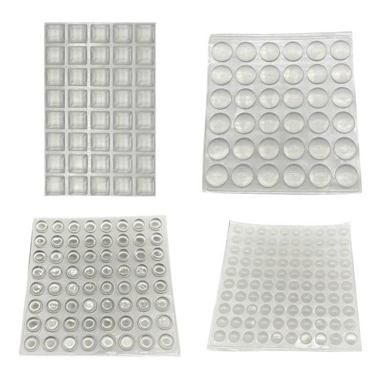 36/40/64/100 Peças Adesivos de Teclado de Silicone para Unhas Longas Transparentes Adesivo para Digitação para Nail Art Mulheres Teclado Elevado Bolhas Capas para Teclado de Laptop PC