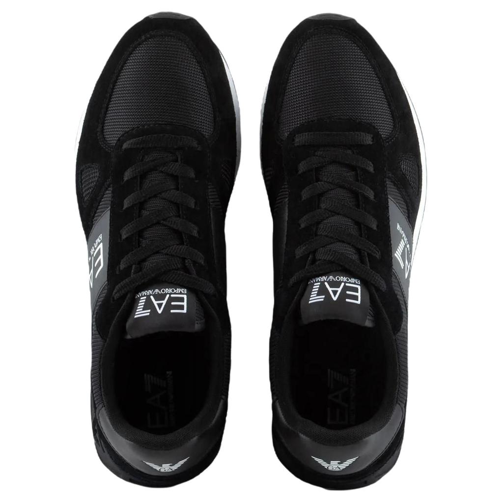 Emporio Armani Pu Comfortable Versatile Low-Top Casual Shoes Men sneaker Black X8X151XK354A120