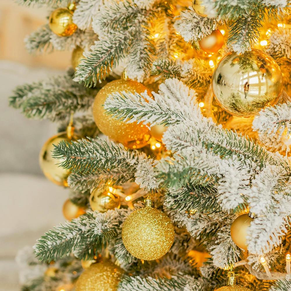 24pcs 3cm Christmas Balls Xmas Tree Ornaments Gold Red Green Christmas Hanging Ball Tree Decorations Navidad New Year Home Decor