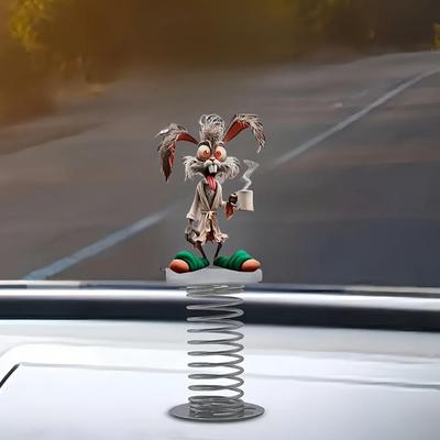 Big Mouth Monkey Acrylic Car Ornament Spring Shake Ornament For Bicycle Car Center Console Desktop Decorati O4O6