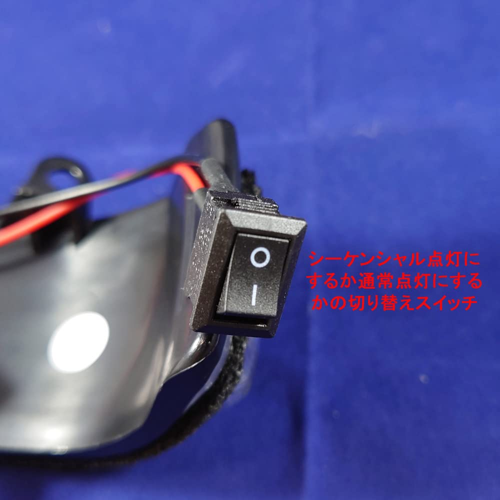 Clear lens sequential door mirror turn signals for Vellfire Estima Voxy Alphard, (20 series), (50 series), Noah, (70 series).