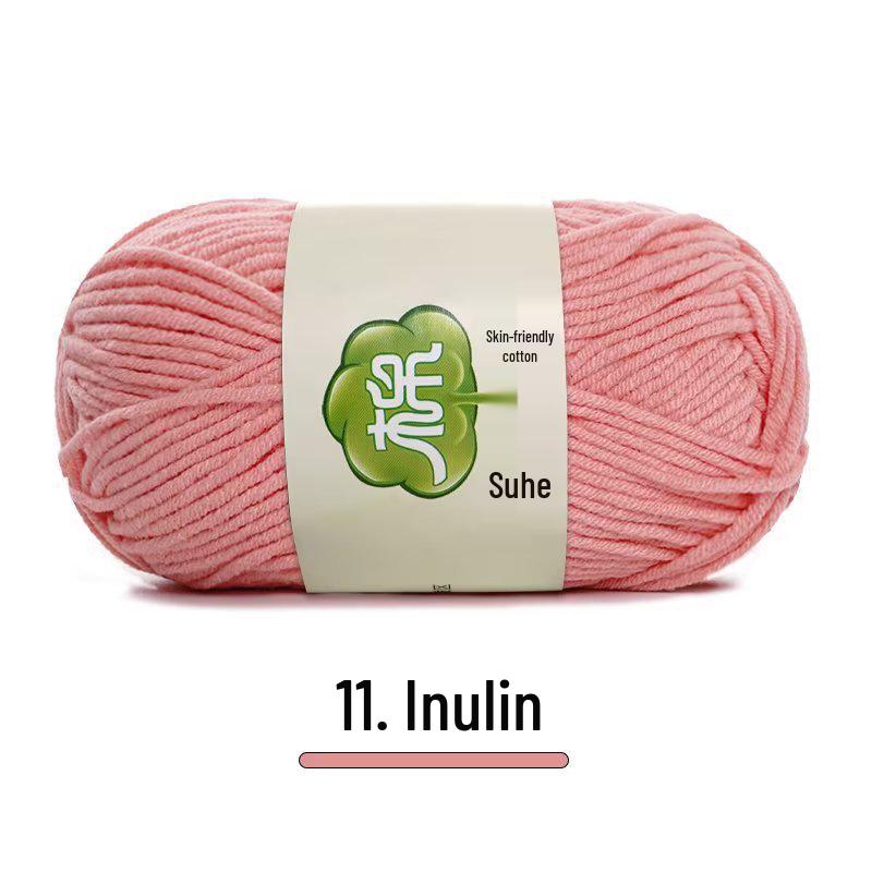 Suhe 5-Ply Combed Cotton Yarn for Children's Hand-Knitted Dolls & Blankets