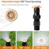 3Pcs Corrosion Resistant Rotating Sprinkler Adjustable Nozzle Water Sprayers  Greenhouse Plant