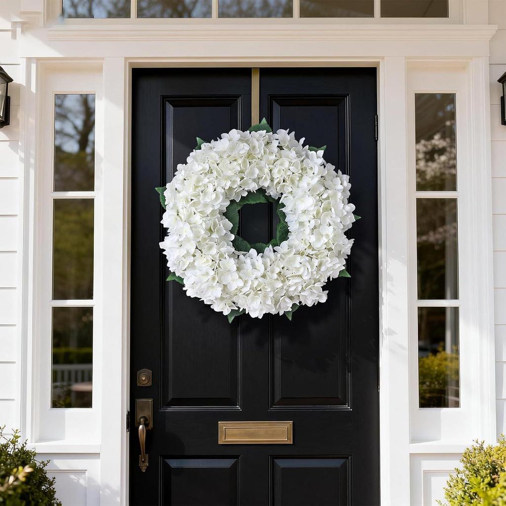 Rustik Hortensia Krans Korsstings Dørpynt – Valentinsdag & Mors Dag Vægdekoration, 30/50cm