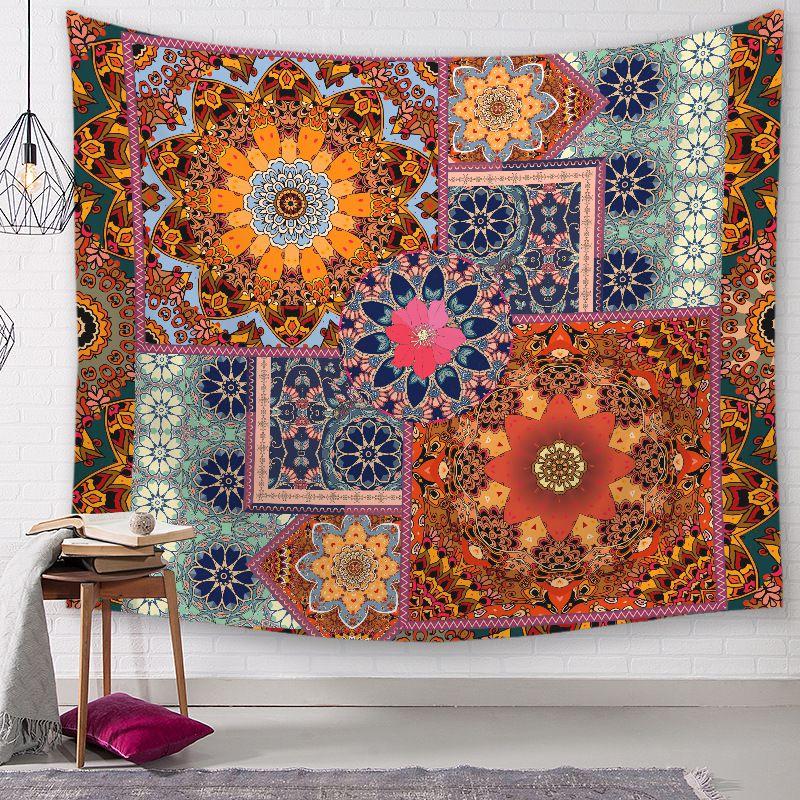 Elegant Wall Hanging Tapestries Flower City Printed Home Decoration Blanket For All Occasions