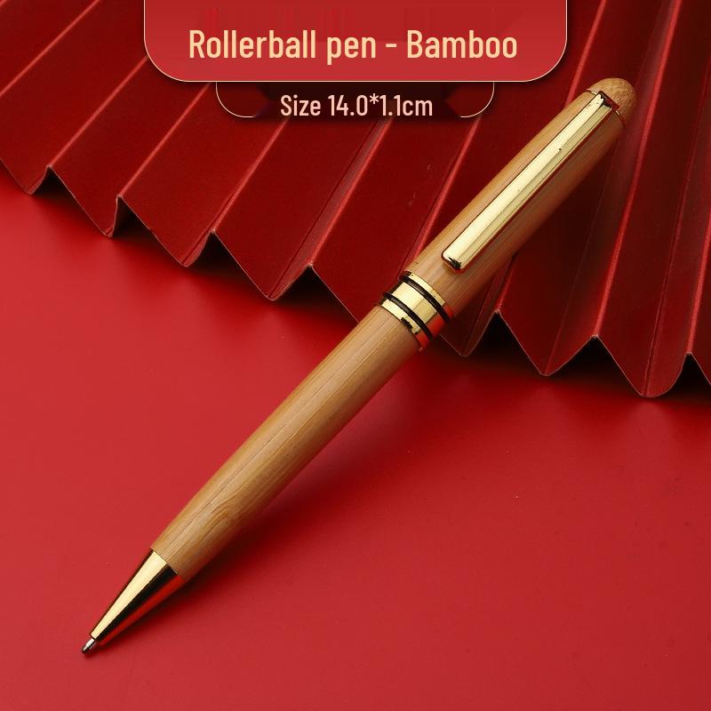 Retro Bamboo & Metal Pen: High-End Ballpoint, Fountain, Signature for Business or Graduation Gifts