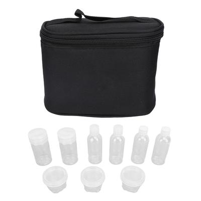 Outdoor Spice Bottle Set Transparent Portable PET Seasoning Jar Kit with Bag for Camping Picnic BBQ