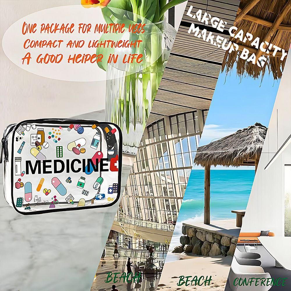 Large Capacity Travel Organizer Transparent Toiletry Pouch New Makeup Bag  for Women