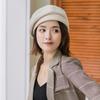 Women S Korean Style Plaid Beret Hat Cute British Painter Cap