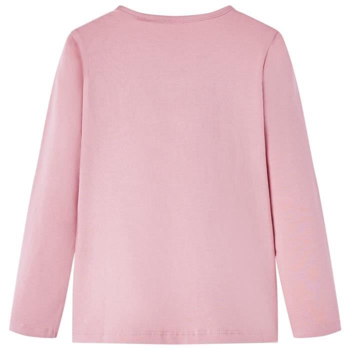 Children's Long-sleeved T-shirt with Ice Cream Print 2 Colors and 5 Sizes Available