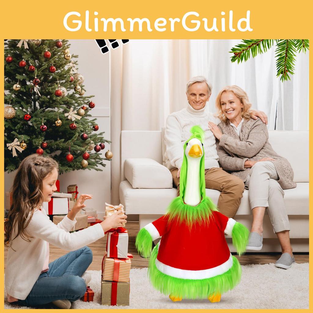 Festive Yard Plush Animal Decor With Foam Filling For Christmas Porch Display