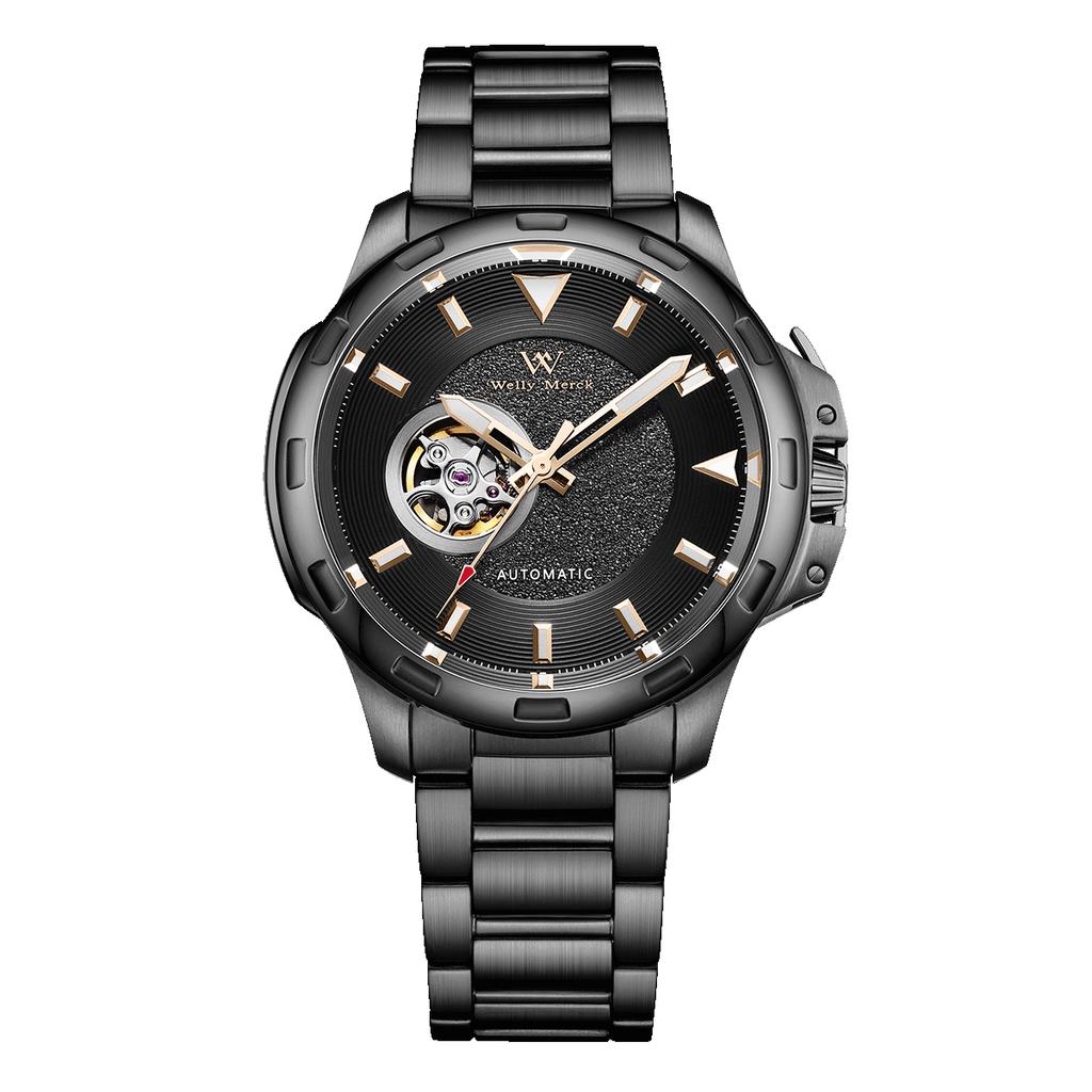 WM Watch Automatic Mechanical Watches 50M Water Resistant NH38 Automatic Mens Dive Watch Reloj Sapphire Glass Welly Merck WM038