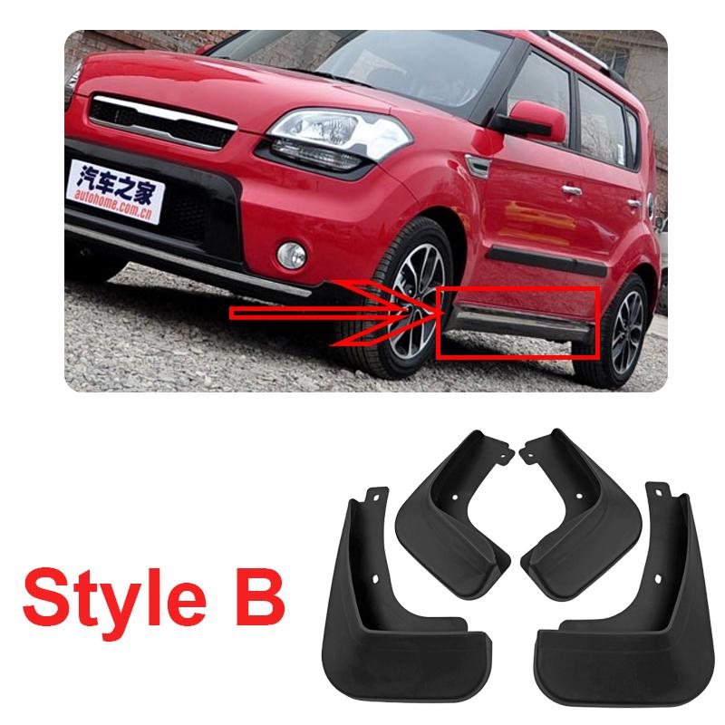 Car Mud Flaps For Kia Soul Accessories 2010 2011 2012 2013 AM MK1 Mudguards Auto Front Rear Fender Wheel Covers Car Accessories