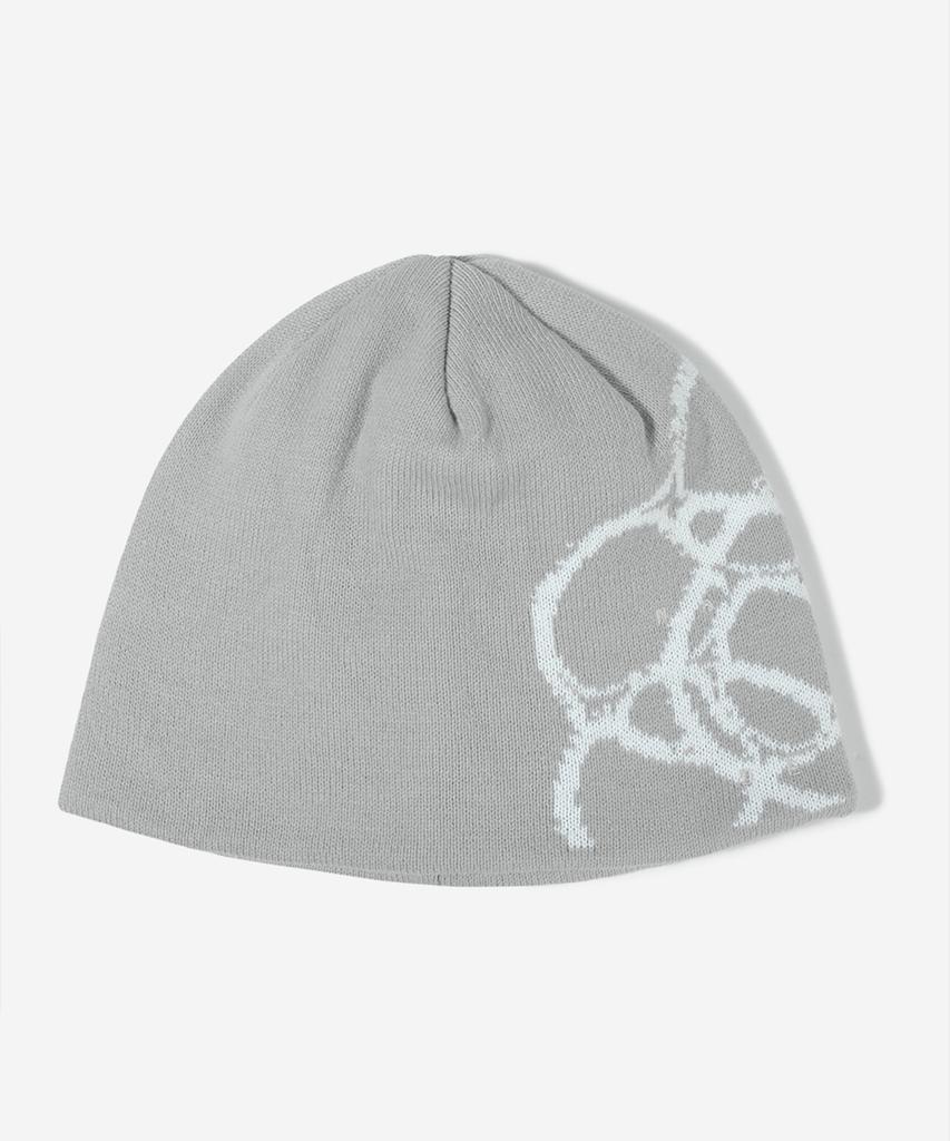 NODE LABS Dev:8 Graphic Knit Beanie_Gray