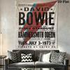David Bowie Ziggy Stardust Concert Poster Tapestry Wallmounted Background Cloth Atmospheric Background Cloth Wall Decoration