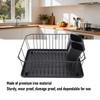 Countertop Dish Rack Dish Drying Rack Iron Dish Drainer Rack with Utensil Holder for Kitchen Counter Sink Spoons and Forks