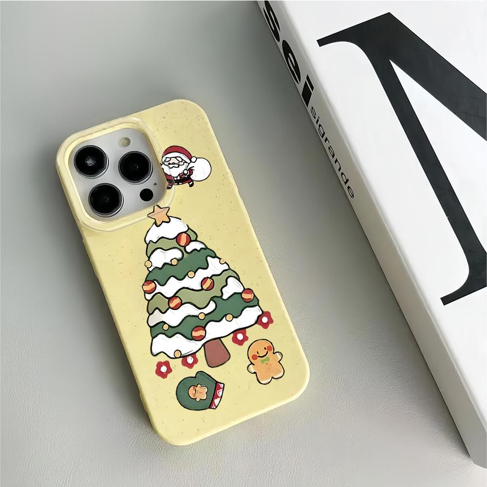 

Christmas Tree Santa Claus Phone Case For IPhone 16 15 Case For IPhone 11 13 12 14 Pro Max XR X Xs Max 7 8 Plus Cover Case Funda iphone 11 Pro