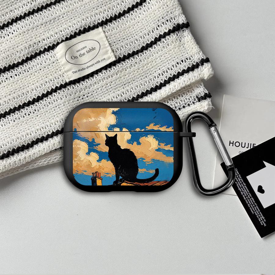 Earphone Cases Cover Case For Airpods Pro 1 Pro3 3 2 4 Pro2 Anime Illustration Cat