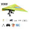 Indoor Outdoor Aircraft Toy Remote Control Paper Airplane Kit, with Gyro Stabilizer, Dual Propellers, DIY Electric Educational Toys RC Plane