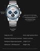 OLEVS 6756 Original Automatic Mechanical Watches Top Luxury Brand Stainless Steel Moon Phase Calendar Luxury Business Man Watch