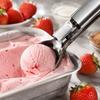Stainless Steel Ice Cream Scoop with Spring Release Mechanism Durable Ice Cream Spoon for Fruit Melon Balling and Dessert Serving Tool
