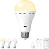 3 Color Remote USB Led Bulb Smart E27 Bulbs Portable Battery Operated Light Bulb