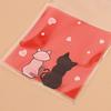 100 Stück Mini-Cartoon-Kekstüten zum Backen, Snacks, selbstklebende Tüten, Pärchen, Katzen, Kekse, Süßigkeiten, Schmuck, Geschenkverpackung, Plastiktüte