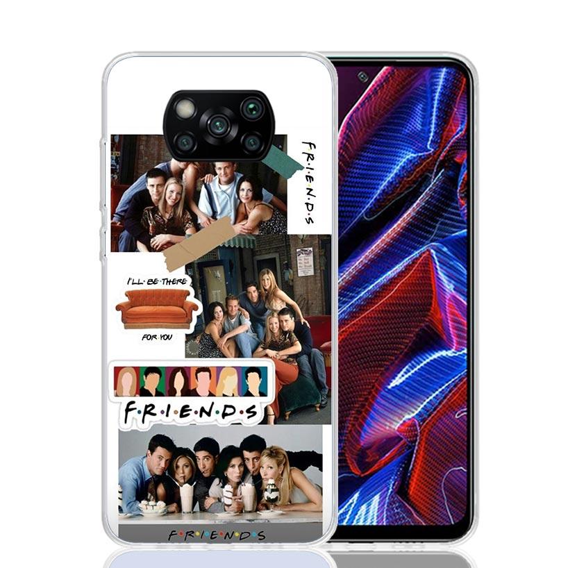 Friends Tv Show Funny Family Case Phone Cover for Xiaomi Redmi Note 10 9 9S 8 8T 7 5 Pro Mi 12T 11T 10T 9T 12 11 Lite A3 A2 Tren