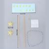10 Set Happy Birthday Cake Decorations Glittering Glittering Star Cake Toppers Bunting Flag Banners for Boys Girls Party