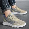 Breathable summer shoes Running sneakers Mesh surface casual board shoes for men deodorant soft soled fly woven men's shoes