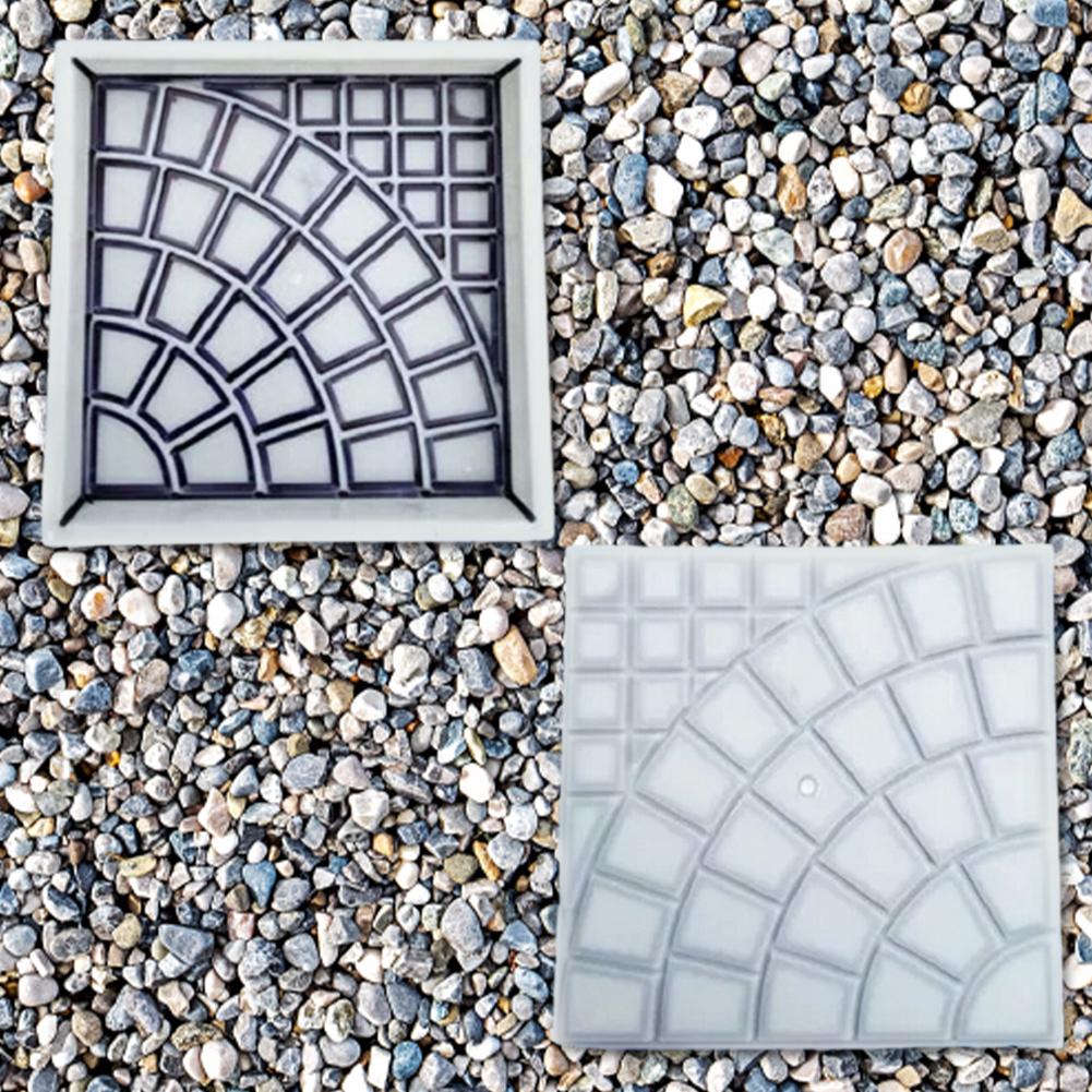 Plastic Path Maker Reusable DIY Path Paving Concrete Brick Mould Garden Path Concrete Brick for Sidewalk Walkway Path Patio