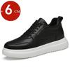 6cm 8cm Elevator Shoes Men Sports Casual Sneakers Low Cut Height Increasing Boarding Shoes Invisible Man Taller Lifting Flats