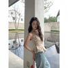 Summer French design waist floral sling vest women's outer wear S