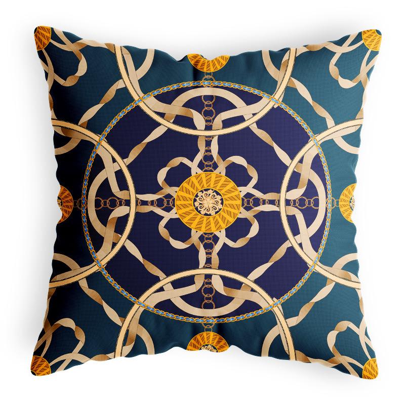 Throw Pillowcase Polyester Linen Satin Satin Home Style Cushion Cover Car Backrest Pillowcase Sofa