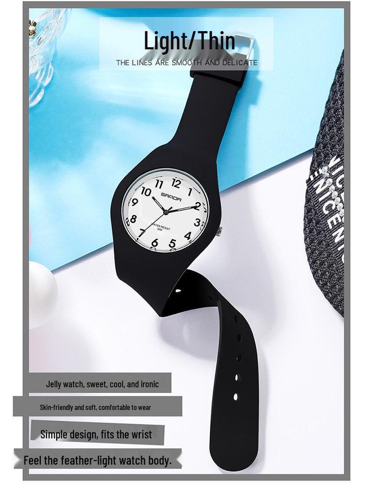 Sanda Trendy Korean Style Digital Sport Watch for Men & Women - Jelly Series