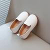 Kids Casual Shoes for Girls Slip-on Leather Flats Moccasins Children Loafers Toddlers Boys Flats for Wedding Party Soft Classic